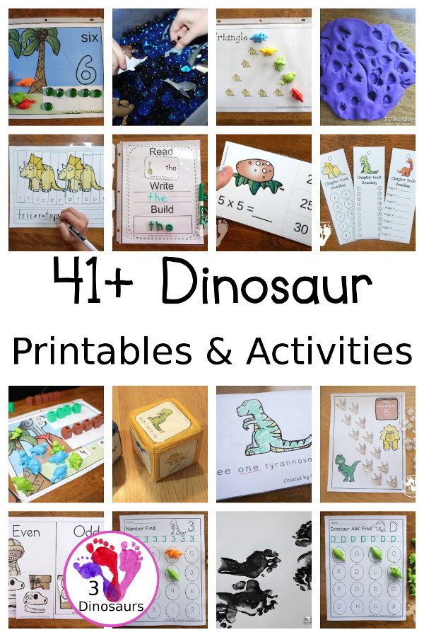 Dinosaur Activities & Printables - 3Dinosaurs.com