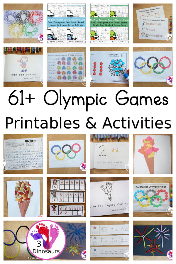 Olympic Activities & Printables - 3Dinosaurs.com
