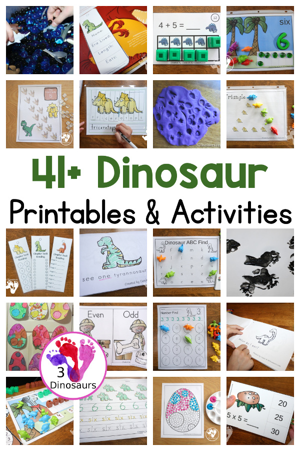 Dinosaur Activities & Printables - 3Dinosaurs.com