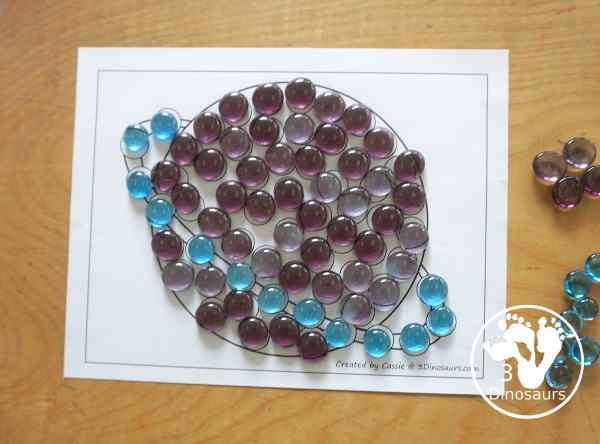 Free Planet Fine Motor Mats for a Fun Space Theme. You have a planet with a dot marker page. It is great for dots or glass gems.. 3Dinosaurs.com