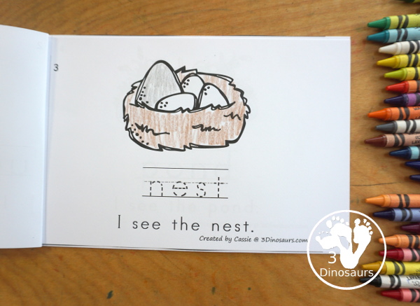 Free Ugly Duckling Easy Reader Book With Tracing with tracing. This enjoyable 8-page book features various words from the story for kids to trace and then read the corresponding sentences. It is a super simple, easy reader book for children based on the Ugly Duckling story. - 3Dinosaurs.com