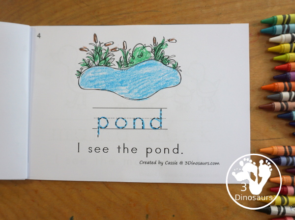 Free Ugly Duckling Easy Reader Book With Tracing with tracing. This enjoyable 8-page book features various words from the story for kids to trace and then read the corresponding sentences. It is a super simple, easy reader book for children based on the Ugly Duckling story. - 3Dinosaurs.com