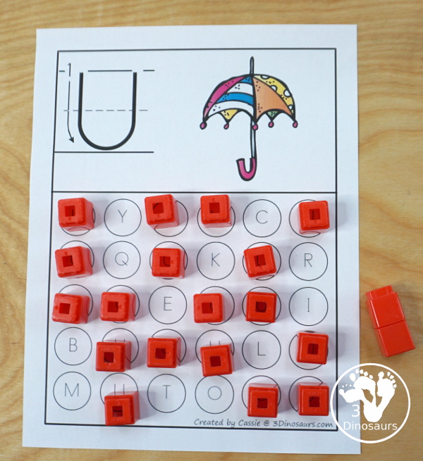 Free ABC Letter Find Uppercase or Lowercase Printable - 52 pages of printables with an ABC find for each letter in uppercase only or lower case only options - 3Dinosaurs.com
