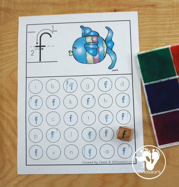 Free ABC Letter Find Uppercase or Lowercase Printable - 52 pages of printables with an ABC find for each letter in uppercase only or lower case only options - 3Dinosaurs.com