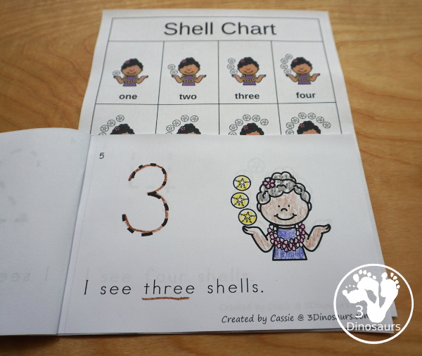 Beach Activity Pack: Numbers with no-prep pages, three types of clip cards and three sets of number tracing strips. - 3Dinosaurs.com