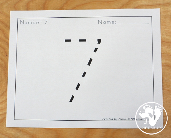 Free Number Tracing Pages - large number tracing pages with numbers from 1 to 31 to match the calendar - 3Dinosaurs.com