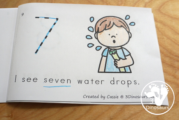 Summer Themed Prewriting, Shape, ABCs & Numbers - a fun activity pack with 189 pages of printables with a mix of no-prep, easy reader books and clip cards for learning with a summer water theme for kids to try out and learn with printables that all work together.  - 3Dinosaurs.com