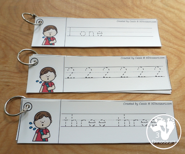 Summer Themed Prewriting, Shape, ABCs & Numbers - a fun activity pack with 189 pages of printables with a mix of no-prep, easy reader books and clip cards for learning with a summer water theme for kids to try out and learn with printables that all work together.  - 3Dinosaurs.com