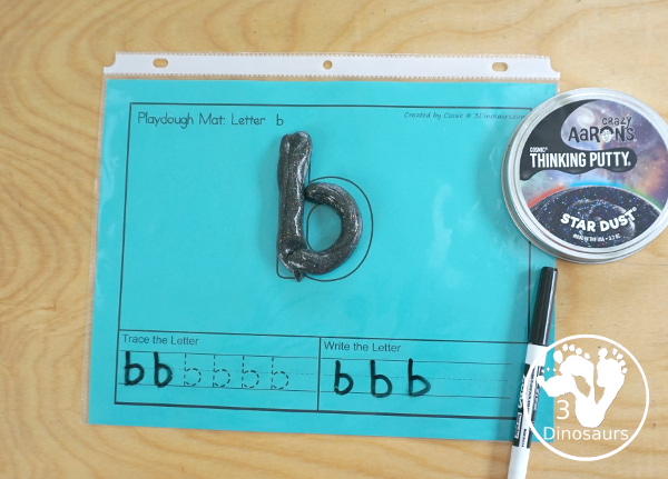 Free Alphabet Playdough Mats with Tracing & Writing four playdough mats for each letter you have four options for each letter - 3Dinosaurs.com