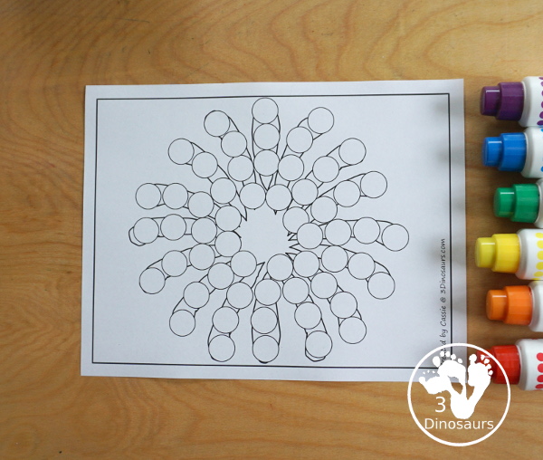  Free Firework Fine Motor Printables - with blank firework template, tracing fireworks, and dot marker fireworks. - 3Dinosaurs.com