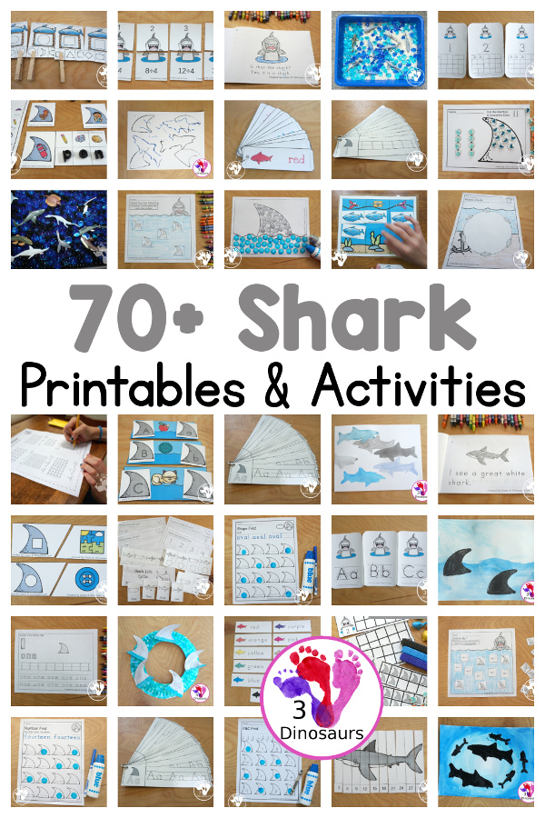 Shark Activities & Printables - 3Dinosaurs.com