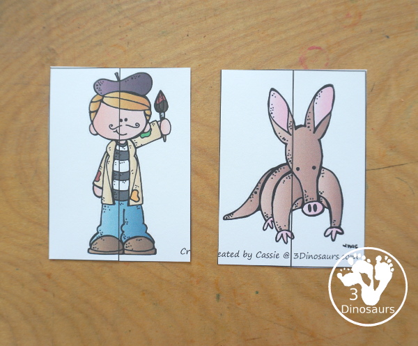 Free Alphabet Stomping Phonics A Tot-Preschool Pack - a fun letter pack with Prewriting, which is different, matching and puzzles all working on the Letter A. An easy, fun learning pack for the Letter A. - 3Dinosaurs.com. - 3Dinosaurs.com