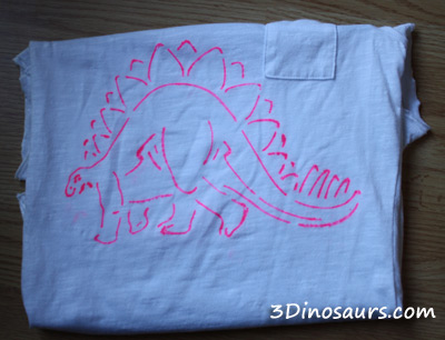 How to Make A Dinosaur Shirts Using Stencils