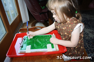 How to Make A Dinosaur Shirts Using Stencils