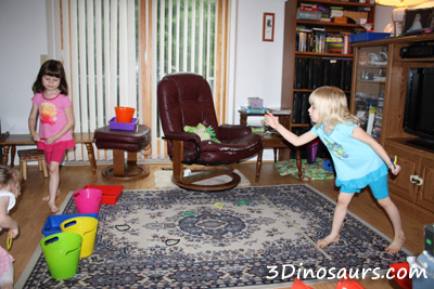 Ring Toss Using Olympic Ring Colors