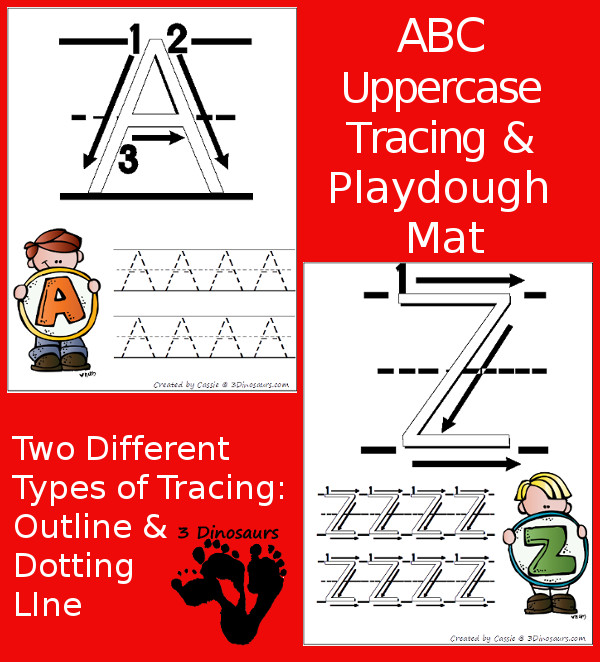 New Free ABC Tracing Pages Uppercase
