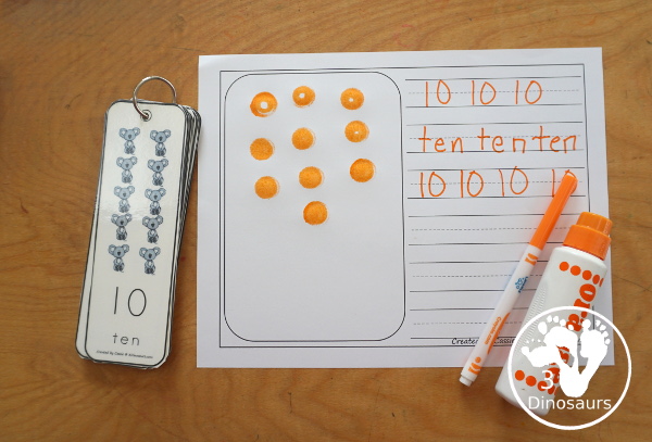 Free Number Bookmarks - Numbers 1 to 20 You have pictures that count up to the number, the numerical number and number word on each bookmark. A fun way to review or learn numbers. - 3Dinosaurs.com