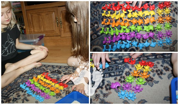 Ocean Counters Sensory Bin - a fun and easy to set up sensory bin with an ocean theme  - 3Dinosaurs.com