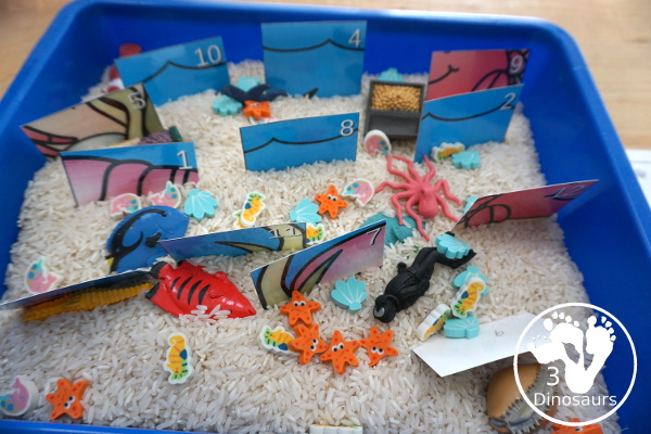 Hands-On Learning with Ocean Themed Division Puzzles -11 puzzles and mats to work on division from 2 to 12 with a fun way to learn. - 3Dinosaurs.com