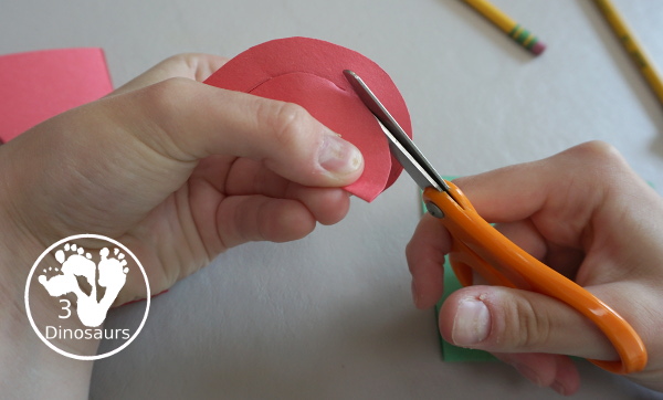 Olympic Ring Cutting Craft for Kids - a simple way to make an Olympic Flag for kids - 3Dinosaurs.com