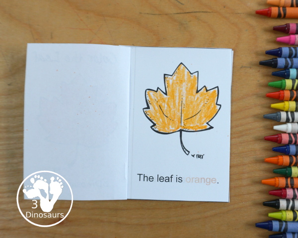 Free Leaves Activities Pack for Tot, Preschool, PreK, Kindergarten, & First Grade - A fun set of free printables with a fall leave themed with a mix of hands-on and no-prep printables - 3Dinosaurs.com