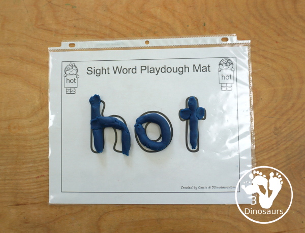 Free Romping & Roaring Third Grade Sight Words Packs Set 5: Hot, Hurt, if, Keep - 6 pages of activities for each third Grade sight words: hot, hurt, if, keep. These are great for easy to use learning centers - 3Dinosaurs.com