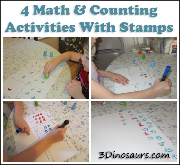 4 Math & Counting Activities With Stamps