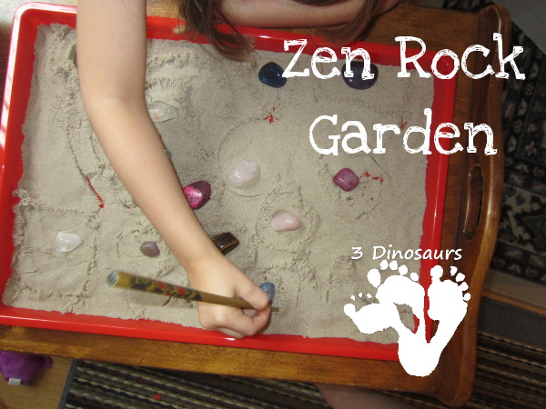 Rock Zen Garden - easy fine motor and calm down activity - 3Dinosaurs.com