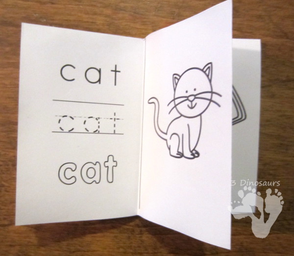 Free CVC Word Family Small Books: Short A: -ad, -ag, -am, -an, -ap, -ar, -at - 3Dinosaurs.com