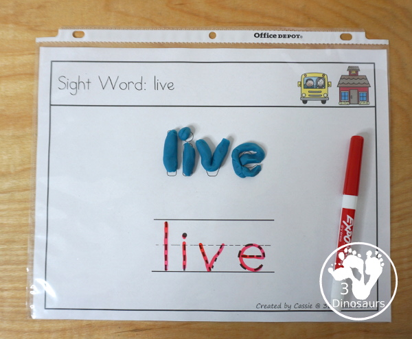 No-Prep & Hands-On School Themed Weekly Packs for First Grade with 5 days of activities to do  with hands-on and no-prep that match up for each day  with addition, subtraction, sight words, reading strips, CVC word review, and Digraphs - 3Dinosaurs.com