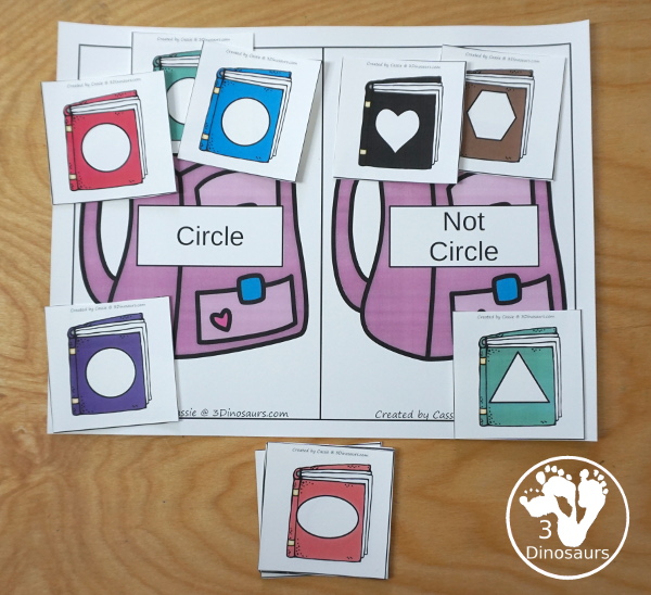 No-Prep & Hands-On School Themed Weekly Packs for PreK  with 5 days of activities to do  with hands-on and no-prep that match up for each day - 3Dinosaurs.com