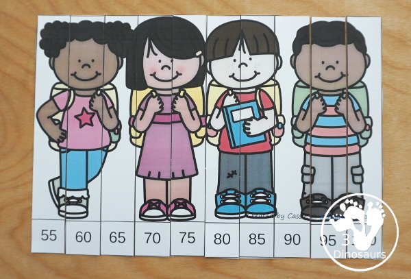 No-Prep & Hands-On School Themed Weekly Packs for Second Grade with 5 days of activities to do  with hands-on and no-prep that match up for each day  with addition, subtraction, skip counting, sight words, reading strips, CVCC word review, and more - 3Dinosaurs.com