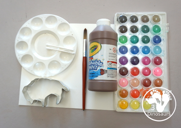 Buffalo Painting with Buffalo at Breakfast - A great activity to go with the book or any great plains theme that learns about the buffalo - 3Dinosaurs.com