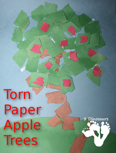 Torn Paper Apple Trees
