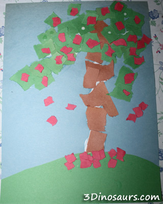 Torn Paper Apple Trees