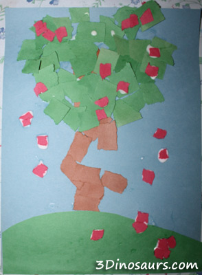 Torn Paper Apple Trees