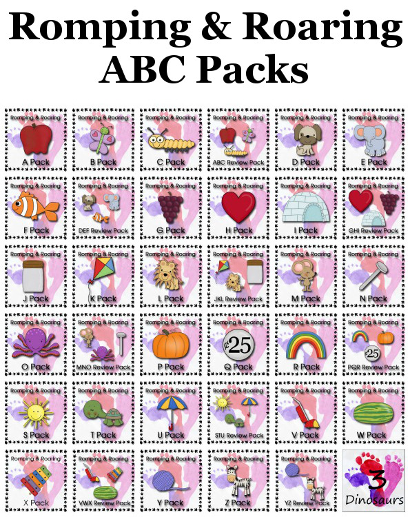 Romping & Roaring ABC Round Up! - 3Dinosaurs.com