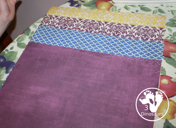 Torn Paper Mountain - easy to do torn papercraft that kids can do all year. A fun way to work on fine motor skills and do a craft project. 3Dinosaurs.com