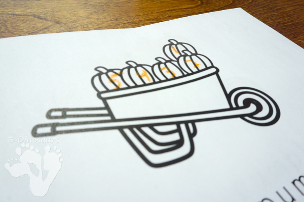 FREE Pumpkin Number Counting Book For Kids - numbers 0 to 10 - 3Dinosaurs.com