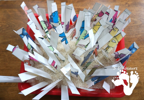 Free Spelling Dinosaurs Names With Dinosaurs Before Dark - a fun way to work on spelling dinosaur names with a fun activity - 3Dinosaurs.com