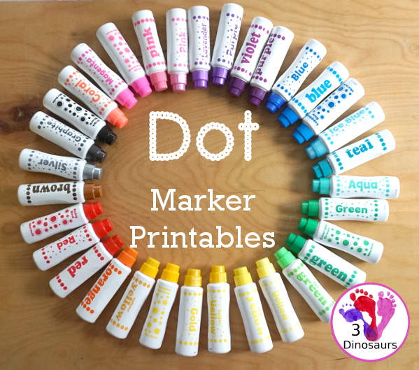 159+ Dot Marker Printables & Activities - dot marker ABCs, dot marker numbers, dot marker mats, dot marker words, dot marker prewriting, and more with non-themed and seasonal dot marker printables. - 3Dinosaurs.com