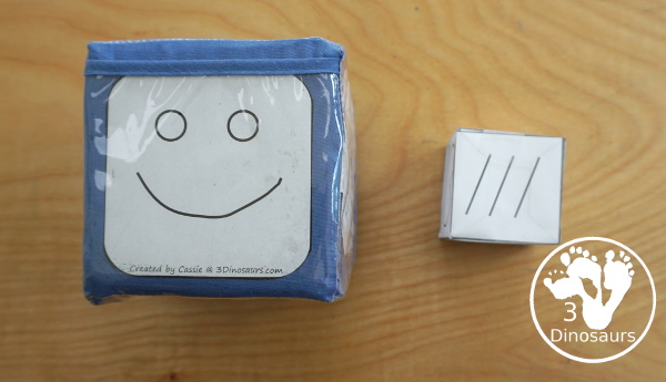 Free Fine Prewriting Practice Printable Dice - two fun prewriting dice centers that kids can use to change up their prewriting with tracing prewriting center, drawing prewriting centers, prewriting practice folding dice, and prewriting practice cube dice inserts. - 3Dinosaurs.com