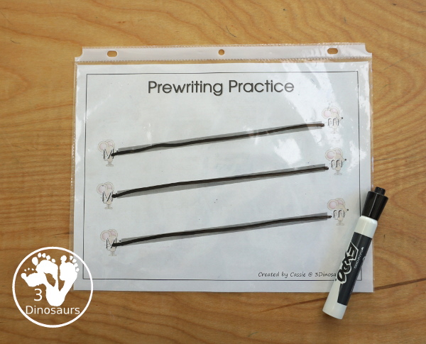 Free Romping & Roaring M Pack Letter Pack: M is for Mouse - a letter m pack that has prewriting, finding letters, tracing letters, coloring pages, shapes, puzzles and more - 3Dinosaurs.com