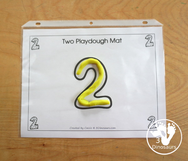 Free Romping and Roaring Number 2 Pack - with number 2 worksheets, number 2 puzzles, number 2 handwriting, number 2 dot marker worksheets and more for PreK and kindergarten age kids with a bear theme.  - 3Dinosaurs.com