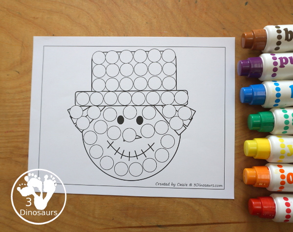 Free Scarecrow Fine Motor Mat Printables - has 5 fine motor mats  with scarecrow templates, scarecrow tracing pages, and a scarecrow dot marker page. All great fine motor activities for kids in preschool, prek and kindergarten.  3Dinosaurs.com