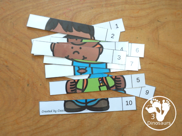 School Kids Skip Counting Puzzles: Skip Counting by 1 to 12 - you have three skip counting puzzles for each number. A great skip counting center idea for kids. - 3Dinosaurs.com