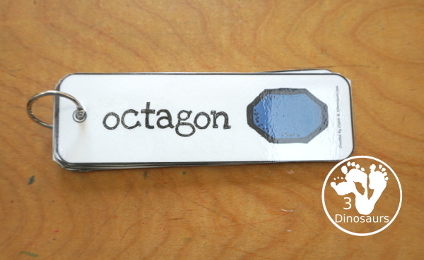 Free Shape Bookmarks - 12 different shapes on each bookmark. You have shape and shape word on each bookmark. There are four bookmarks on each page. 3Dinosaurs.com