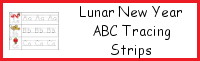 Lunar New Year Themed ABC Tracing Strip