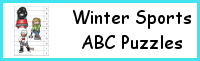 Winter Sports Alphabetical Order Puzzle