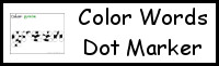 Color Words Dot Marker